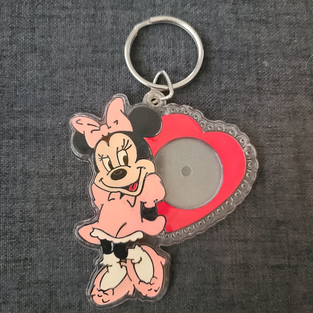 Vintage The Walt Disney Company Minnie Mouse Key Ring Keychain